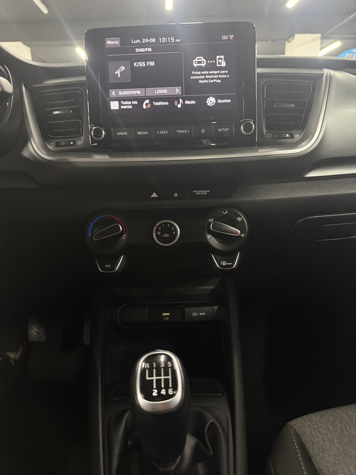 Kia Stonic Mhev 1.0 Concept en Zaragoza Vista Control Climatizador Kia Stonic Mhev 1.0 Concept en Zaragoza Vista Control Climatizador